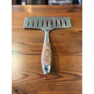 XL  Wide Spatula/Turner Grilling Meat Fish Stainless w/ Faux Wood Handle